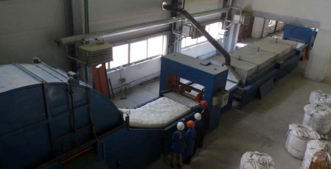 2000T Ceramic Fiber Blanket Production Line Project in Russia